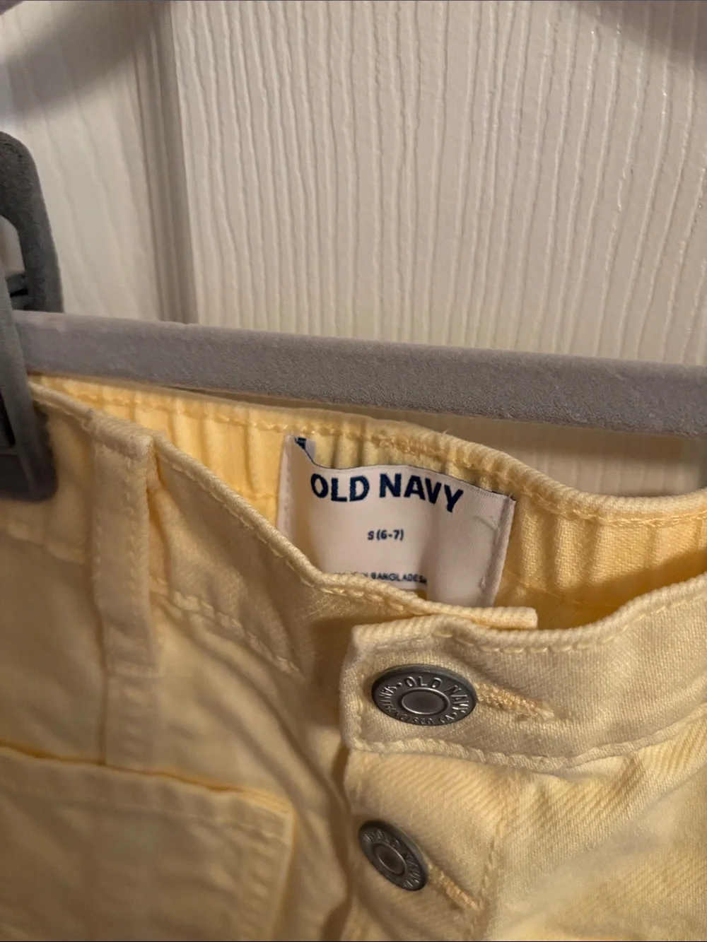 Old Navy Yellow Button-Front Girls' Skirt